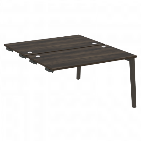 Onix Wood Стол-приставка двойной OW.D.SPR-3.8 Дуб Мали/Дуб Темный/Металл Антрацит 1380*1635*750