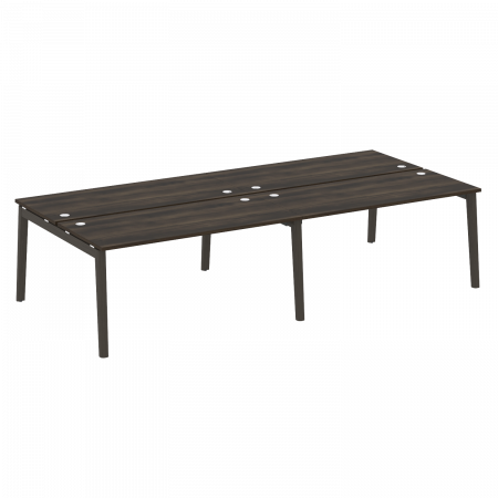 Onix Wood Рабочая станция OW.D.RS-4.4.7 Дуб Мали/Дуб Темный/Металл Антрацит 3160*1475*750