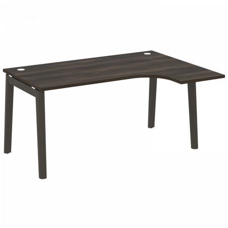 Onix Wood Стол эргономичный правый OW.SA-4 (R) Дуб Мали/Дуб Темный/Металл Антрацит 1580*1180*750 (800/460)