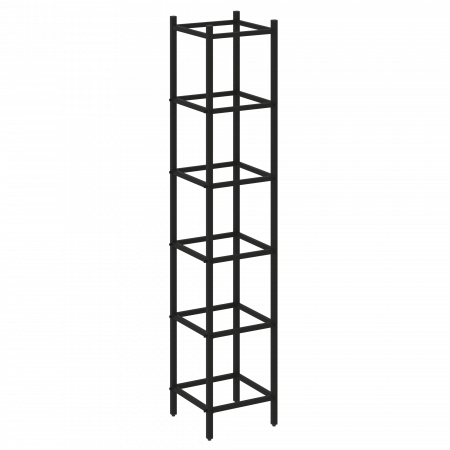 Loft Угловой проходной переходной модуль VR.L-SL.UPK-4.5.4 Металл Черный 446*446*2280