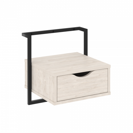 Loft Тумба навесная (крепление к стене) VR.L-SY1 Денвер Светлый/Металл Черный 450*409*450