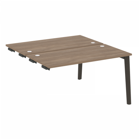 Onix Wood Стол-приставка двойной OW.D.SPR-3.7 Дуб Аризона/Дуб Темный/Металл Антрацит 1380*1475*750