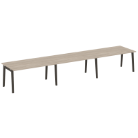 Onix Wood Стол переговорный (3 столешницы) OW.PRG-3.4 Дуб Аттик/Дуб Темный/Металл Антрацит 4740*980*750