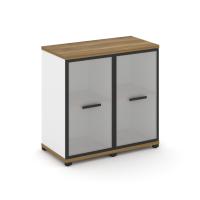 Concept Шкаф 1 узкая секция, 5 ниш CN.STU-511 W Дуб Винченцо/Антрацит/Металл Белый 420*420*1922
