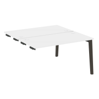 Onix Wood Стол-приставка двойной OW.D.SPR-3.7 Белый Бриллиант/Дуб Темный/Металл Антрацит 1380*1475*750