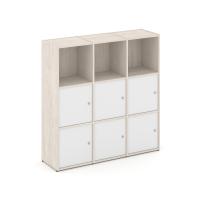 Locker plus Комплект №3 LK.K-003 Денвер Светлый/Белый 1188*350*1203