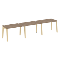 Onix Wood Рабочая станция OW.RS-3.2.7 Дуб Аризона/Дуб Светлый/Металл Белый 3540*720*750