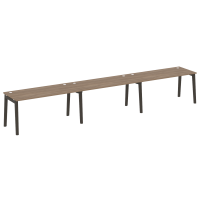 Onix Wood Рабочая станция OW.RS-3.4.7 Дуб Аризона/Дуб Темный/Металл Антрацит 4740*720*750