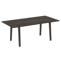 Onix Wood Direct Стол переговорный OW.PRG-19 Дуб Мали/Дуб Темный/Металл Антрацит 1980*980*750