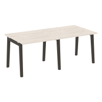Onix Wood Стол переговорный (2 столешницы) OW.PRG-2.1 Денвер Светлый/Дуб Темный/Металл Антрацит 1960*980*750