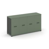 Concept Распаш. шкаф опорный/приставной CN.SOPR-005 A Кобо/Антрацит/Металл Антрацит 1480*420*750