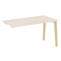 Onix Wood Стол-приставка OW.SPR-3.7 Денвер Светлый/Дуб Светлый/Металл Белый 1380*720*750