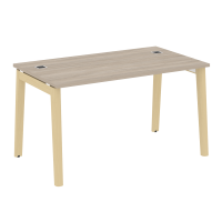 Onix Wood Direct Стол руководителя OW.SRR-3.8 Дуб Аттик/Дуб Светлый/Металл Белый 1380*800*750