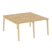 Onix Wood Рабочая станция OW.D.RS-4.0.8 Тиквуд Светлый/Дуб Светлый/Металл Белый 1560*1635*750