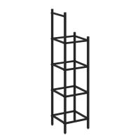 Loft Угловой проходной переходной модуль VR.L-SL.UPK-4.3.3 Металл Черный 446*446*1869