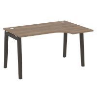 Onix Wood Стол эргономичный правый OW.SA-2 (R) Дуб Аризона/Дуб Темный/Металл Антрацит 1380*980*750 (720/460)