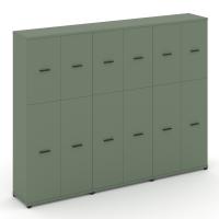 Concept Шкаф 3 широкие секции, 5 ниш CN.STS-535 B Кобо/Металл Черный 2500*420*1922