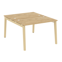 Onix Wood Рабочая станция OW.D.RS-2.2.7 Тиквуд Светлый/Дуб Светлый/Металл Белый 1180*1475*750