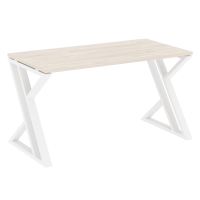 Loft Стол рабочий VR.L-SRZ-3.7 Денвер Светлый/Металл Белый 1380*720*750