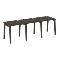 Onix Wood Рабочая станция OW.RS-3.0.7 Дуб Мали/Дуб Темный/Металл Антрацит 2340*720*750