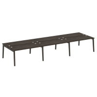 Onix Wood Рабочая станция OW.D.RS-6.4.7 Дуб Мали/Дуб Темный/Металл Антрацит 4740*1475*750