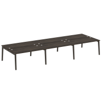 Onix Wood Рабочая станция OW.D.RS-6.4.8 Дуб Мали/Дуб Темный/Металл Антрацит 4740*1635*750