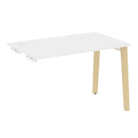 Onix Wood Стол-приставка OW.SPR-2.7 Белый Бриллиант/Дуб Светлый/Металл Белый 1180*720*750
