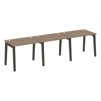 Onix Wood Рабочая станция OW.RS-3.1.7 Дуб Аризона/Дуб Темный/Металл Антрацит 2940*720*750