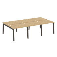 Onix Wood Рабочая станция OW.D.RS-6.1.8 Тиквуд Светлый/Дуб Темный/Металл Антрацит 2940*1635*750