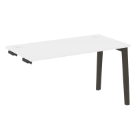 Onix Wood Стол-приставка OW.SPR-3.7 Белый Бриллиант/Дуб Темный/Металл Антрацит 1380*720*750