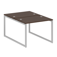 Metal System Quattro Рабочая станция на О-образном м/к 40БО.РАС-СП-2.1 Венге Цаво/Металл Серый 1000*1475*750
