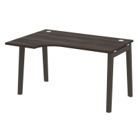 Onix Wood Стол эргономичный левый OW.SA-2 (L) Дуб Мали/Дуб Темный/Металл Антрацит 1380*980*750 (720/460)