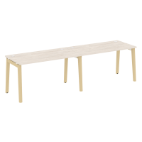 Onix Wood Рабочая станция OW.RS-2.3.7 Денвер Светлый/Дуб Светлый/Металл Белый 2760*720*750