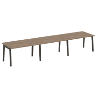 Onix Wood Стол переговорный (3 столешницы) OW.PRG-3.3 Дуб Аризона/Дуб Темный/Металл Антрацит 4140*980*750