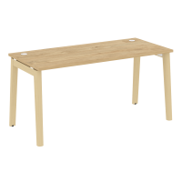 Onix Wood Стол письменный OW.SP-4.7 Тиквуд Светлый/Дуб Светлый/Металл Белый 1580*720*750