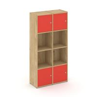 Locker plus Комплект №5 LK.K-005 Тиквуд Светлый/Красный 798*350*1593