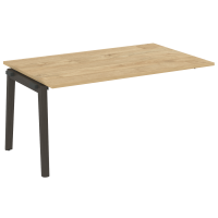 Onix Wood Прох. наб. эл. переговорного стола OW.NPRG-4 Тиквуд Светлый/Дуб Темный/Металл Антрацит 1580*980*750