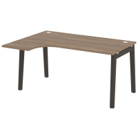 Onix Wood Стол эргономичный левый OW.SA-4 (L) Дуб Аризона/Дуб Темный/Металл Антрацит 1580*1180*750 (800/460)