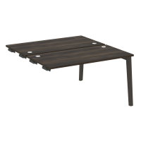 Onix Wood Стол-приставка двойной OW.D.SPR-3.7 Дуб Мали/Дуб Темный/Металл Антрацит 1380*1475*750