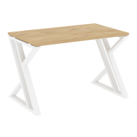 Loft Стол рабочий VR.L-SRZ-2.7 Тиквуд Светлый/Металл Белый 1180*720*750