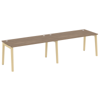 Onix Wood Рабочая станция OW.RS-2.4.8 Дуб Аризона/Дуб Светлый/Металл Белый 3160*800*750