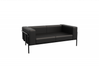 Flex Диван двухместный FLX-2 Santorini 0422/Металл Черный 1750*915*690