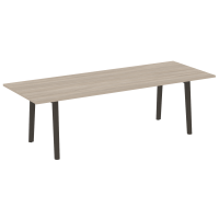 Onix Wood Direct Стол переговорный OW.PRG-25 Дуб Аттик/Дуб Темный/Металл Антрацит 2580*980*750