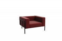 Flex Диван одноместный FLX-1 Flax 014/Металл Черный 1100 *915*690