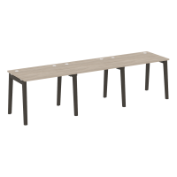 Onix Wood Рабочая станция OW.RS-3.1.7 Дуб Аттик/Дуб Темный/Металл Антрацит 2940*720*750