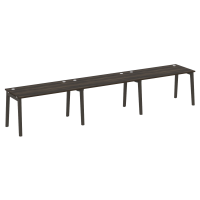 Onix Wood Рабочая станция OW.RS-3.3.7 Дуб Мали/Дуб Темный/Металл Антрацит 4140*720*750