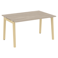 Onix Wood Стол переговорный (1 столешница) OW.PRG-1.3 Дуб Аттик/Дуб Светлый/Металл Белый 1380*980*750