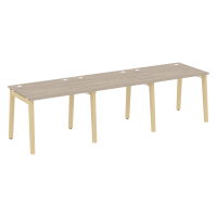 Onix Wood Рабочая станция OW.RS-3.1.8 Дуб Аттик/Дуб Светлый/Металл Белый 2940*800*750
