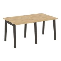 Onix Wood Стол переговорный (2 столешницы) OW.PRG-2.0 Тиквуд Светлый/Дуб Темный/Металл Антрацит 1560*980*750