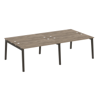 Onix Wood Рабочая станция OW.D.RS-4.3.7 Дуб Аттик/Дуб Темный/Металл Антрацит 2760*1475*750
